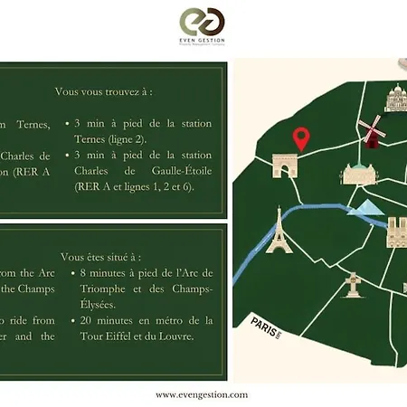 X#prestige#arcdetriomphe#champsélysées#2bedrooms#ac Appartement Paris